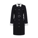 Tweed Waist-cinching Woolen Dress GOELIA