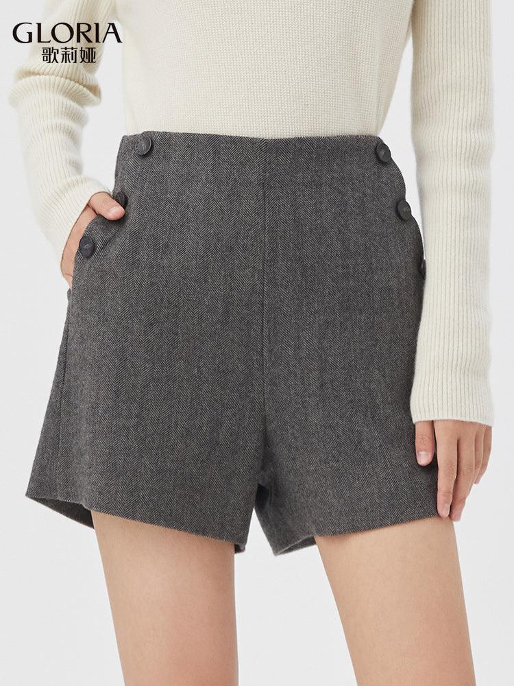 A-Shape Wool Shorts GOELIA