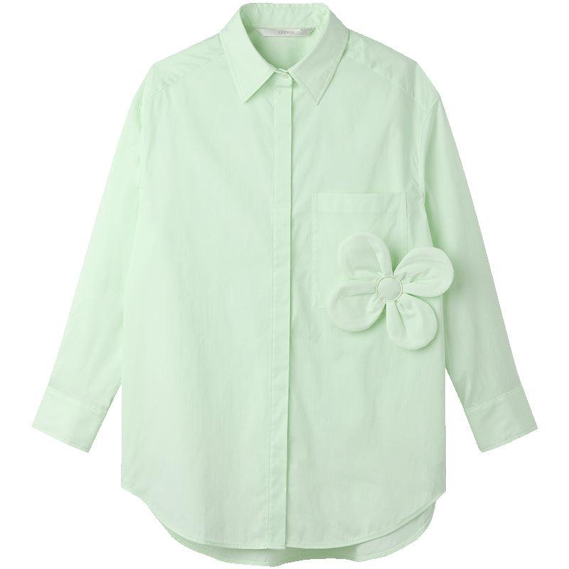 Loose-fit shirt (detachable flower) GOELIA