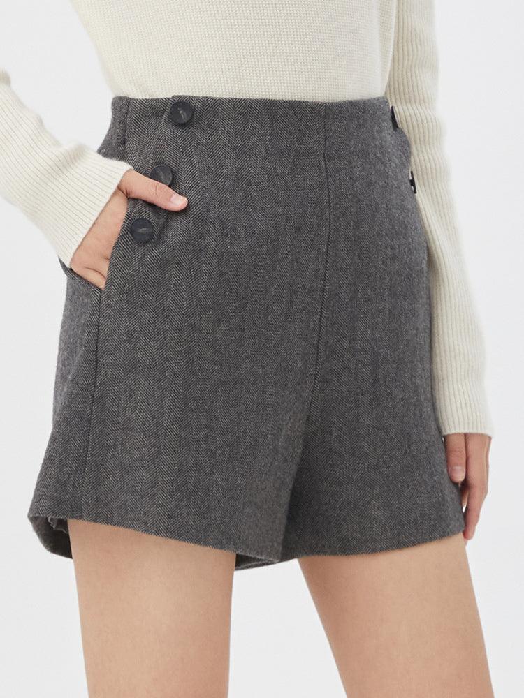 A-Shape Wool Shorts GOELIA