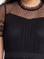 Short Sleeve Mesh Layered Dress Test Test GOELIA