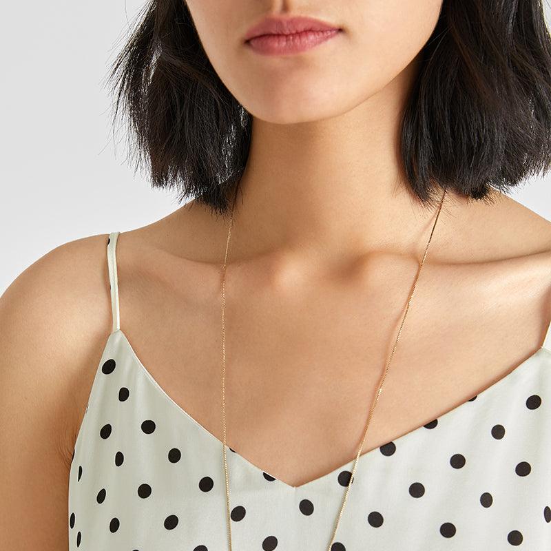 Acetate Polka Dots Slip Dress GOELIA