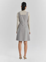 Houndstooth Detachable Tank Dress GOELIA