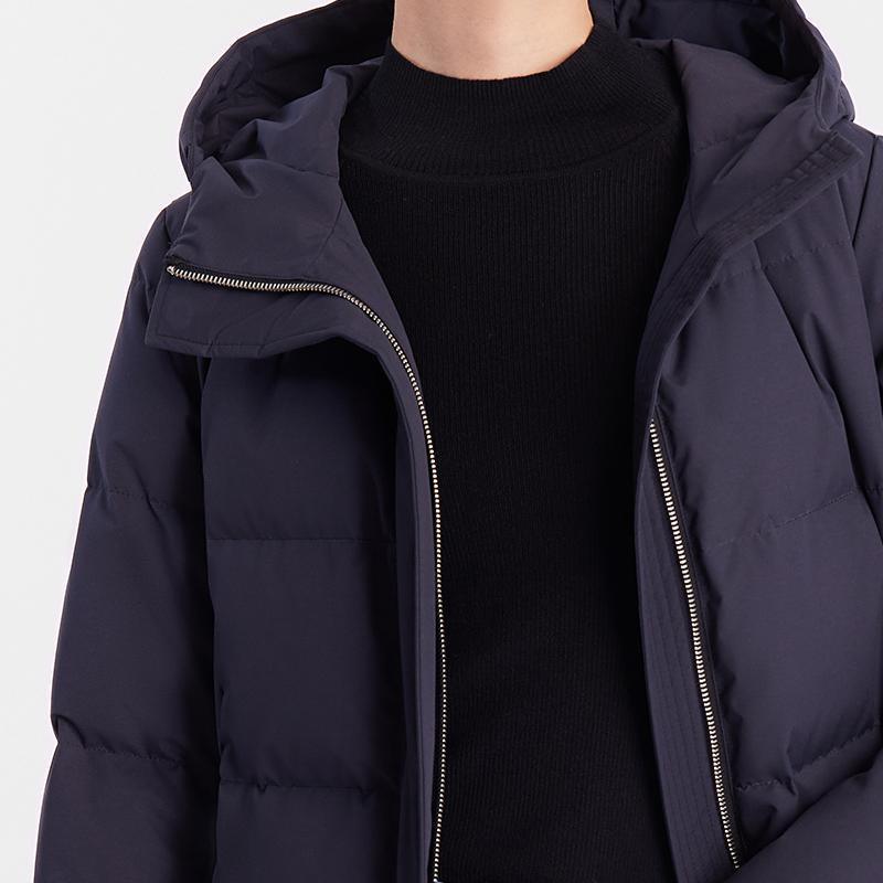 Hooded Long Goose Down Jacket GOELIA