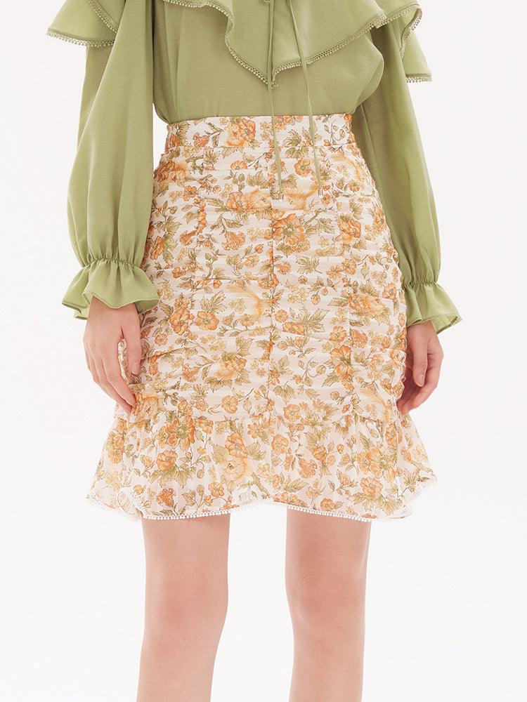 Chiffon Printed Skirt GOELIA