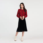 Thermostatic Wool Bead Yarn Woolen Cardigan GOELIA