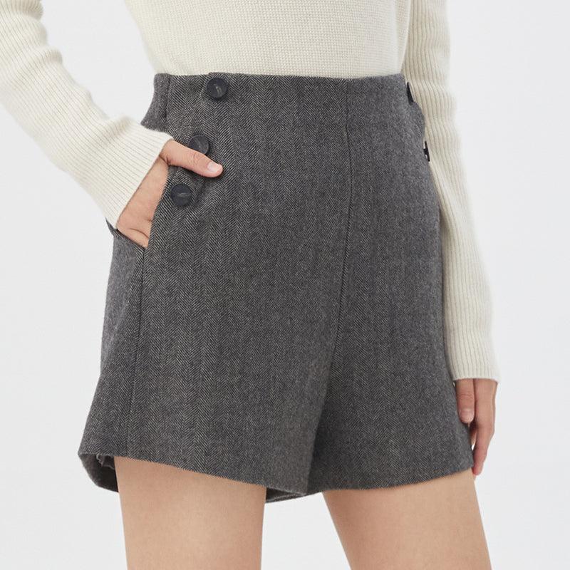 A-Shape Wool Shorts GOELIA