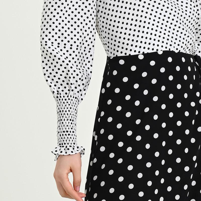 Polka Dots Tea Dress GOELIA