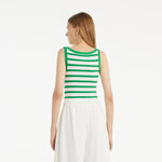 Striped Knitted Women Tank Top GOELIA