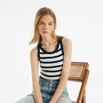 Striped Knitted Women Tank Top GOELIA
