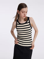 Striped Knitted Women Tank Top GOELIA
