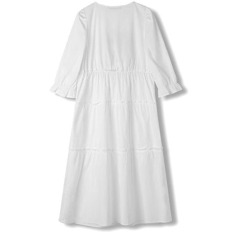 Bowknot V-neck Dress Lijunbo Test GOELIA