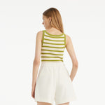 Striped Knitted Women Tank Top GOELIA