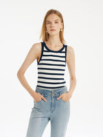Striped Knitted Women Tank Top GOELIA