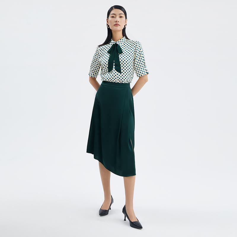 Triacetate Asymmetrical Skirt GOELIA