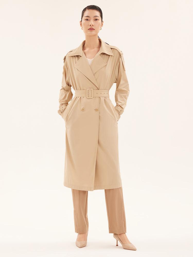 Stretchy Light Trench Coat GOELIA