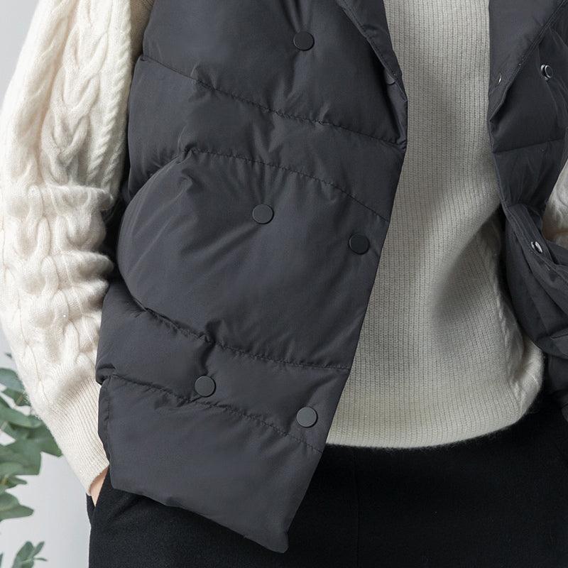 White Goose Down Vest GOELIA