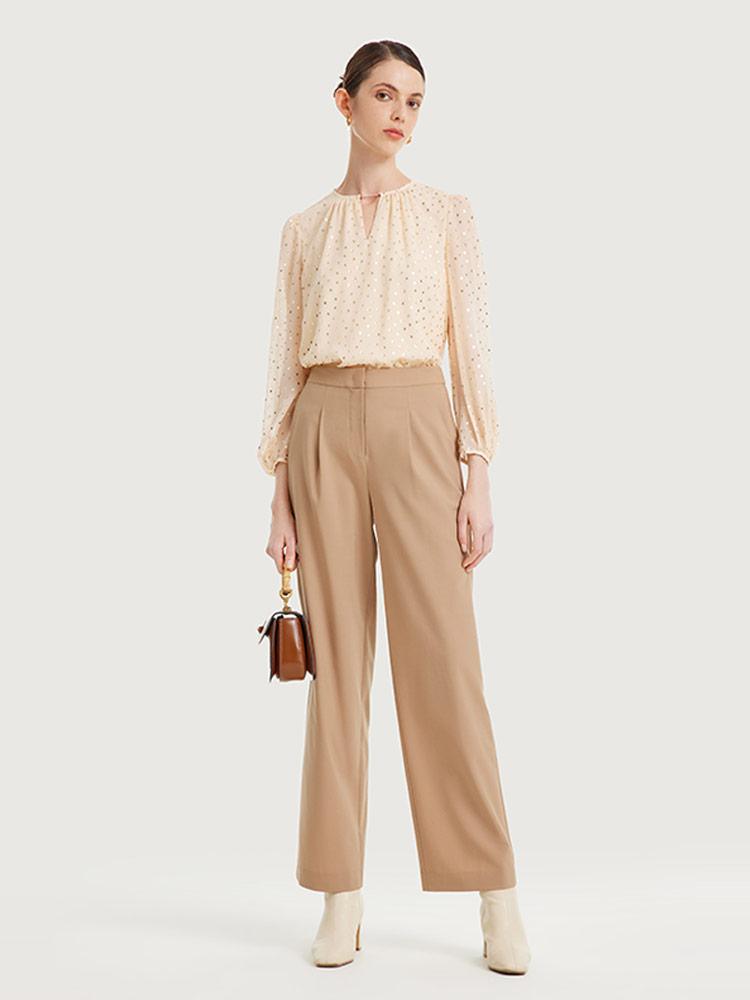 Worsted Wool Strap Pants GOELIA