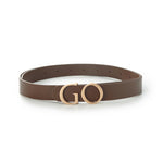 GO Letter Middle Size Women Leather Belt GOELIA