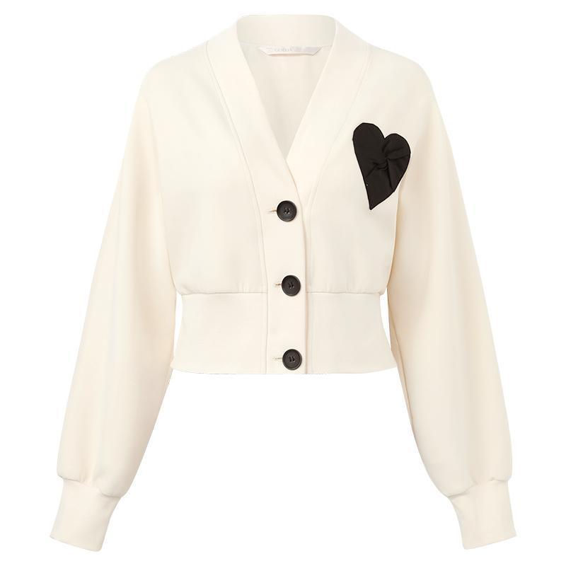 Air Layer Heart Crop Jacket GOELIA