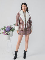 Tweed Large-Lapels Jacket GOELIA