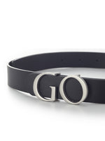 GO Letter Middle Size Women Leather Belt GOELIA
