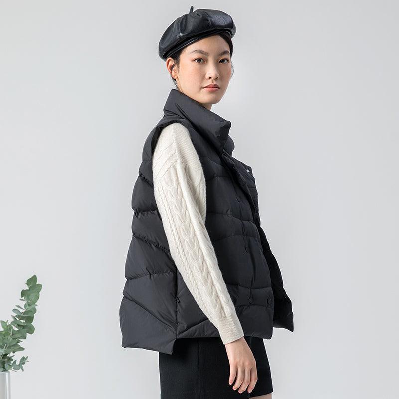 White Goose Down Vest GOELIA