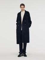100% Wool Longline Unisex Overcoat GOELIA