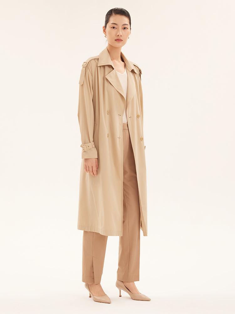 Stretchy Light Trench Coat GOELIA