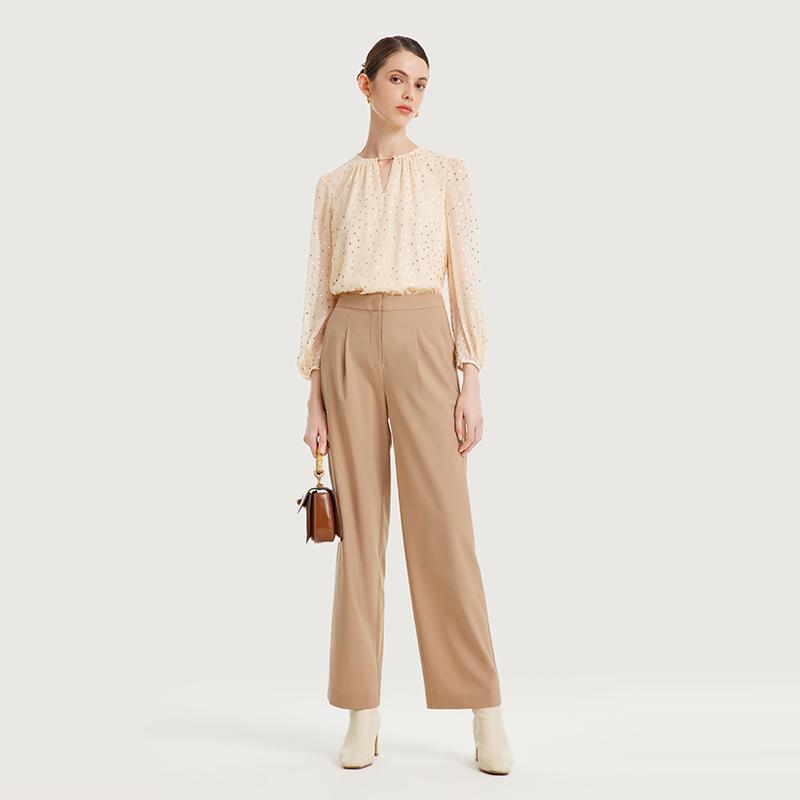 Worsted Wool Strap Pants GOELIA