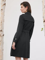 Worsted Wool Trench Coat With Belt GOELIA
