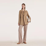 Mulberry Silk Wool Double-Faced Coat GOELIA