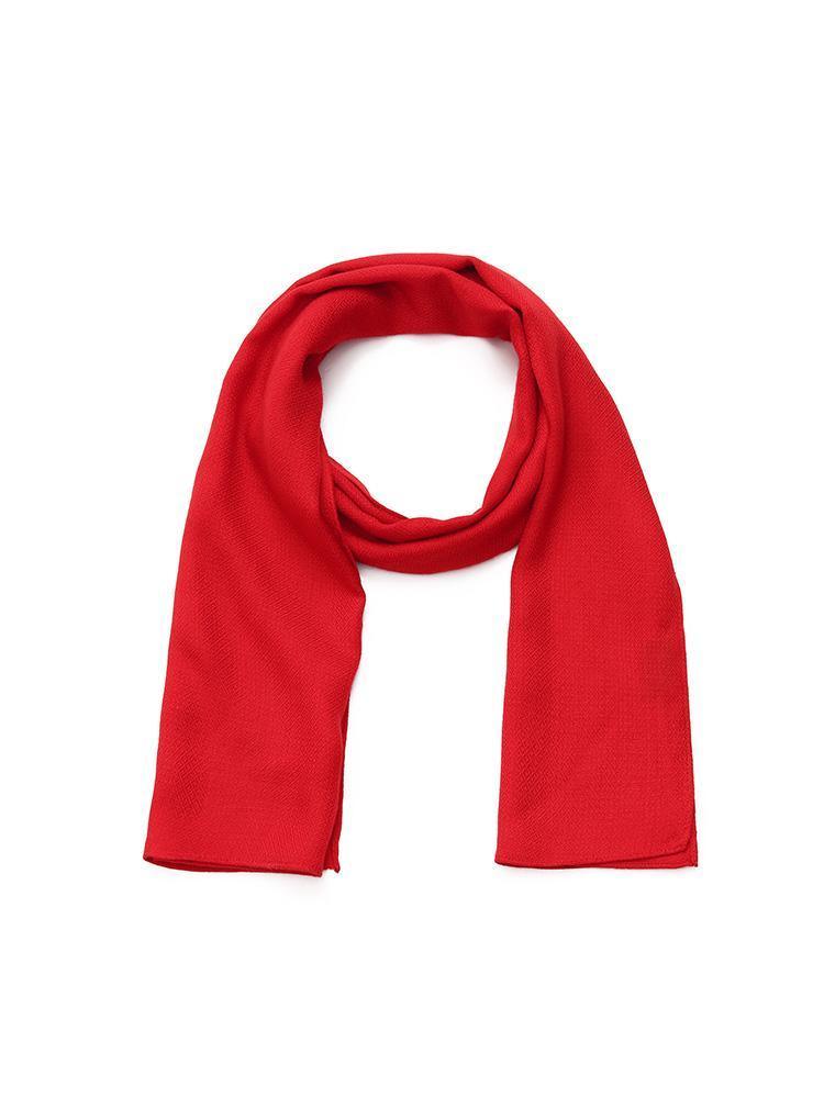 Red Wool Scarves Set GOELIA