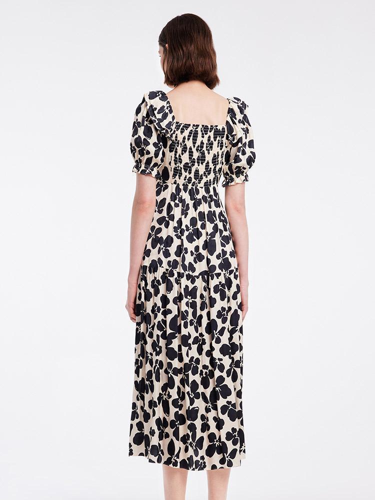 Off-Shoulder Floral Maxi Dress GOELIA