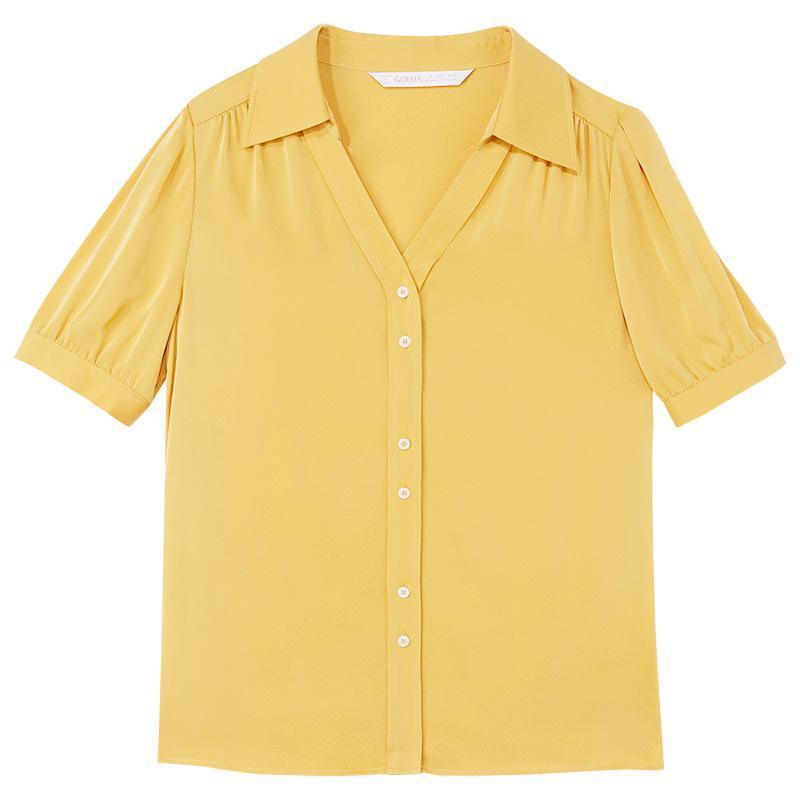 22 Momme Stretch Silk Woven Shirt GOELIA