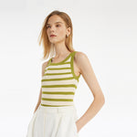 Striped Knitted Women Tank Top GOELIA