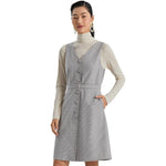 Houndstooth Detachable Tank Dress GOELIA