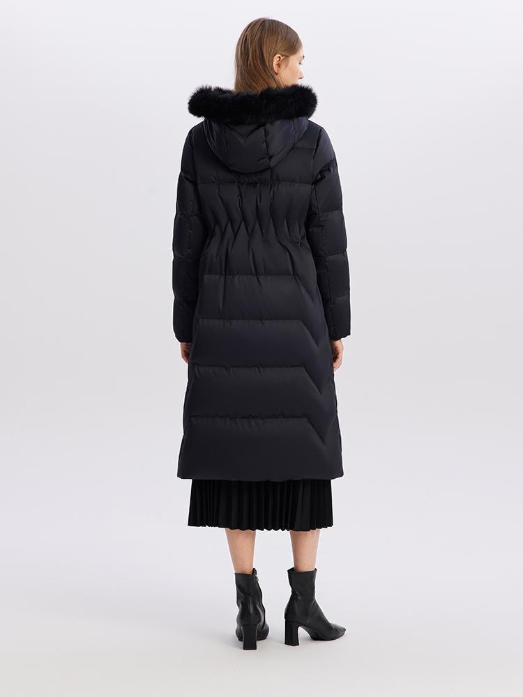 Gathered Waist Goose Down Coats GOELIA