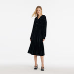 Black V-Neck Rhinestone Knitted Women Cardigan GOELIA