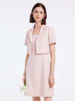 Two-piece Set Crop Blazer And Vest Dress GOELIA