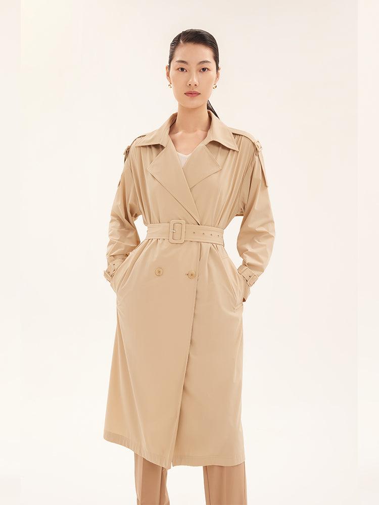 Stretchy Light Trench Coat GOELIA