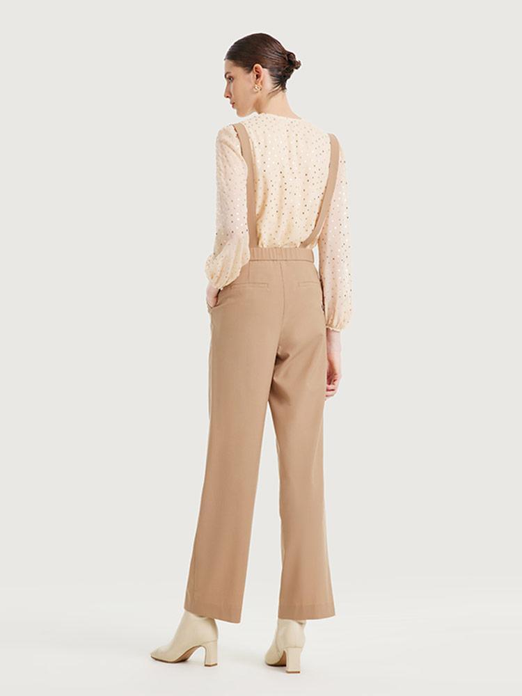 Worsted Wool Strap Pants GOELIA