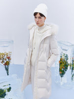 Gathered Waist Goose Down Coats GOELIA