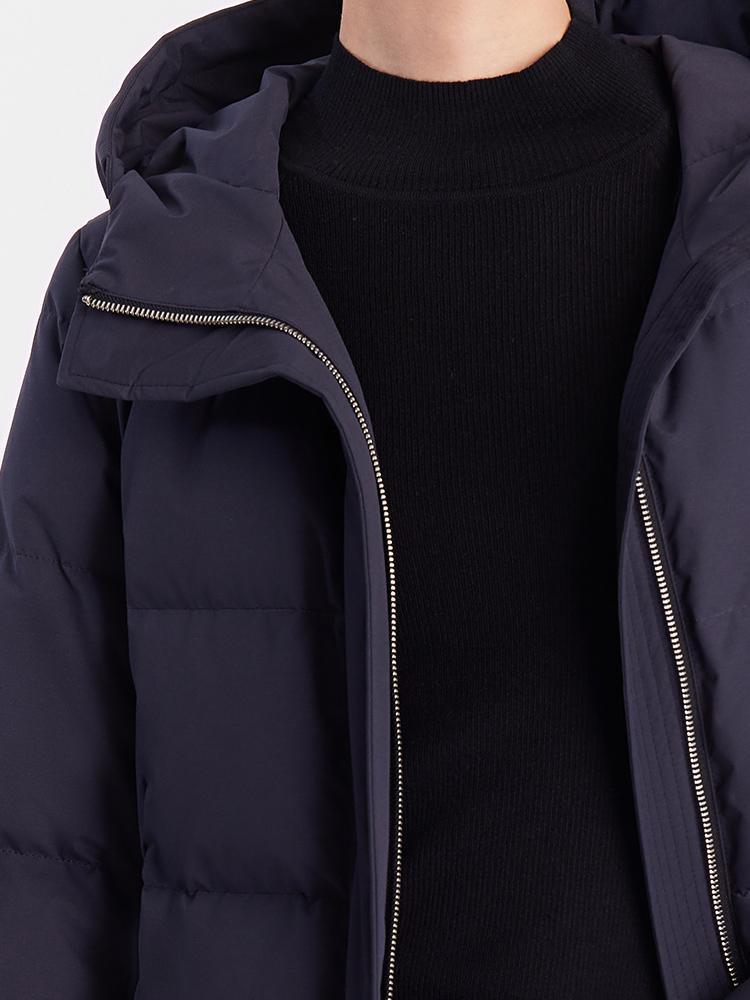 Hooded Long Goose Down Jacket GOELIA