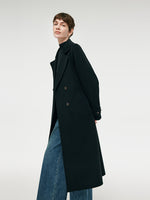 100% Wool Longline Unisex Overcoat GOELIA