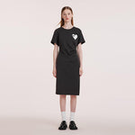 Split Gathered Waist Knitted Midi Dress GOELIA