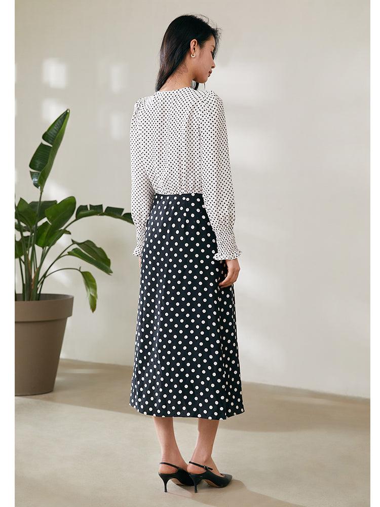 Polka Dots Tea Dress GOELIA