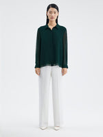 10 MM Pure Silk Plain Shirt GOELIA