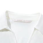 V-Neck Straight Fit Acetate Women Shirt GOELIA