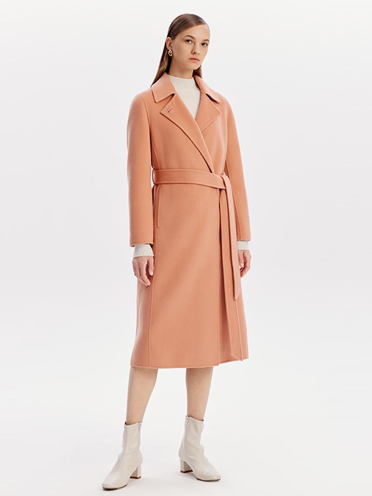 Double Face Wool Wrap Coat